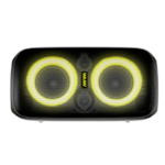 Caixa de Som Bluetooth Waaw Sound Box Infinite 100 100W RMS com LED, TWS, Power Bass e IPX4 Preto/Verde
