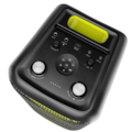 Caixa de Som Bluetooth Waaw Sound Box Infinite 200 160W RMS, LED, TWS, Power Bass, Entradas P10, USB e Bateria de 12h Preto/Verde-4096d330-132f-4f3b-b221-630de82d5ed9