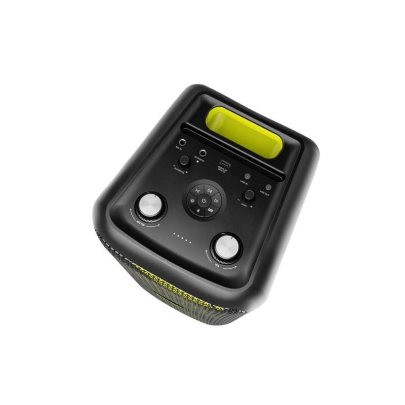 Caixa de Som Bluetooth Waaw Sound Box Infinite 200 160W RMS, LED, TWS, Power Bass, Entradas P10, USB e Bateria de 12h Preto/Verde-5660a873-0aab-40d0-8e03-a10438293716