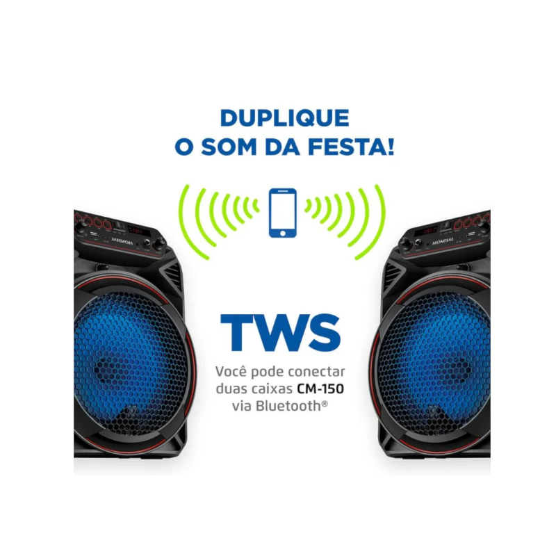 Caixa De Som Mondial Amplificada CM-150 Bivolt-1224fe29-4853-425c-9a09-5cafeed522a2