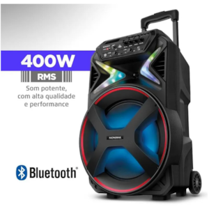 Caixa De Som Mondial Amplificada Connect Ligths CM-400