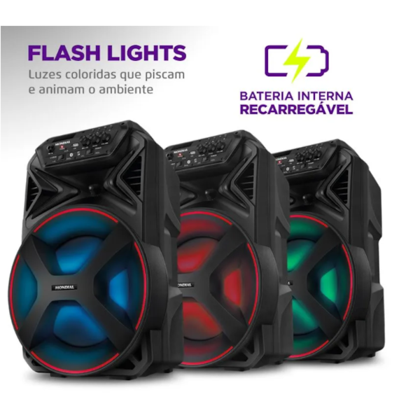 Caixa De Som Mondial Amplificada Connect Partyplus CM-250-6539af00-43b5-4a6f-8a35-ec0d615fb1f5