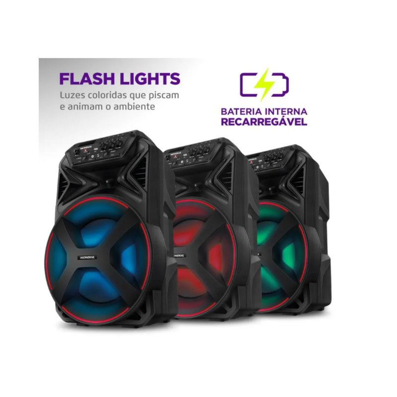 Caixa De Som Mondial Amplificada Connect Partyplus CM-250-ea346b8a-9ec5-415c-af58-186c4184c1d8