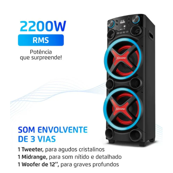 Caixa De Som Mondial Torre Bluetooth TM-2200 Bivolt-9b7d68ea-4b77-43c8-85ac-4e874c7029a2
