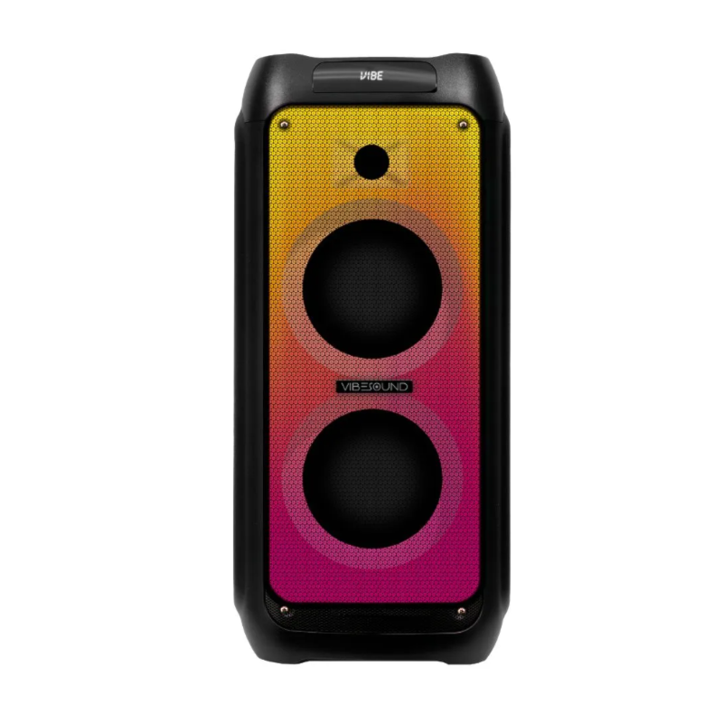 Caixa de Som Party Speaker Vibe Sound V7 Fire 1800W RMS Preto