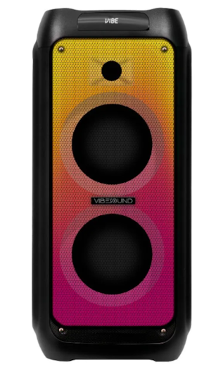 Caixa de Som Party Speaker Vibe Sound V7 Fire 1800W RMS Preto