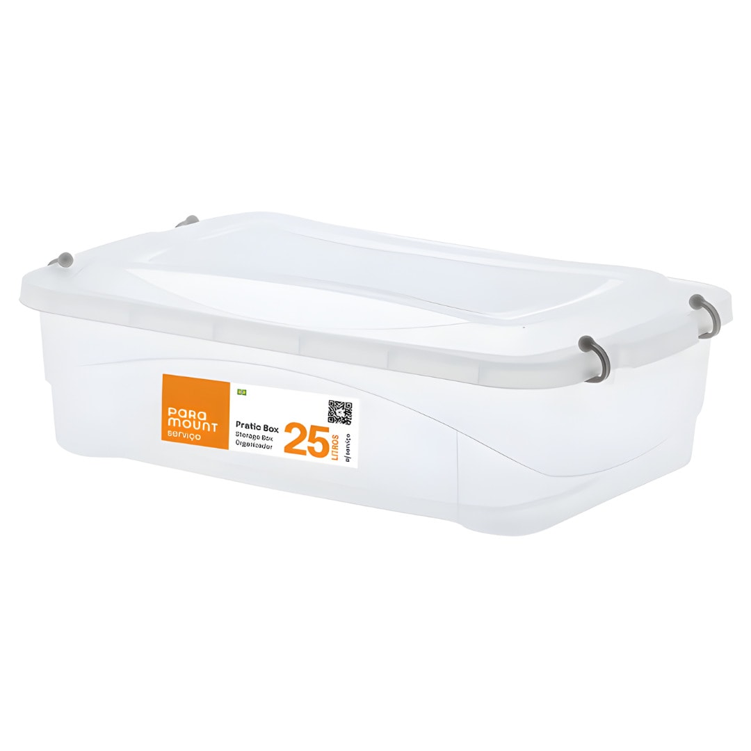Caixa Organizadora Paramount Pratic Box 20L 41X29X25 | Clara Eletro