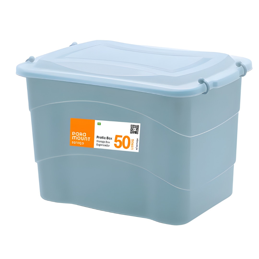 Caixa Organizadora Paramount Pratic Box 20L 41X29X25CM Grey