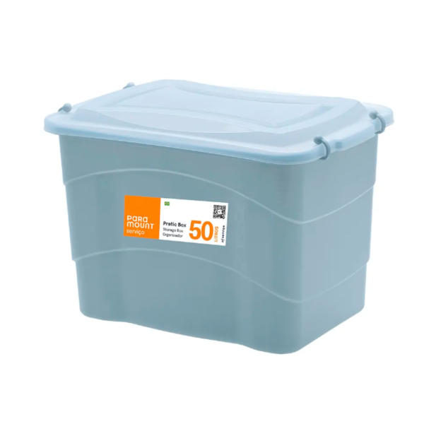 Caixa Organizadora Paramount Pratic Box 50L 59X38X34CM Grey-76b018d2-a919-44d3-b896-11f57134004e
