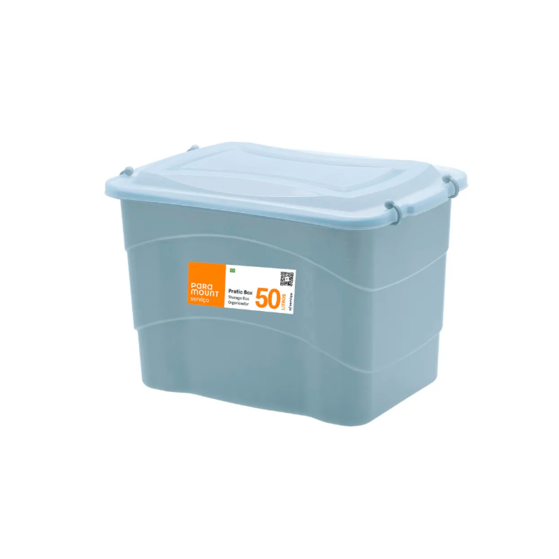 Caixa Organizadora Paramount Pratic Box 50L 59X38X34CM Grey