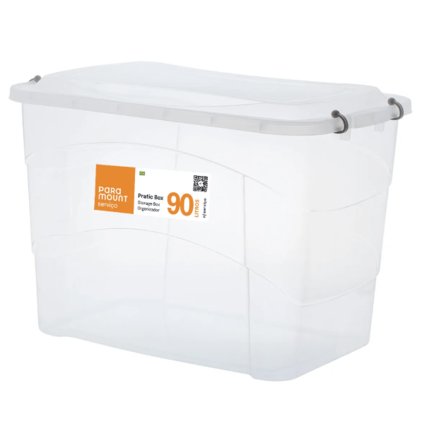 Caixa Organizadora Paramount Pratic Box 90L 66X44X45CM -6d1d31de-4b81-4152-8da5-a043ec23c398