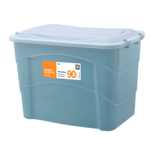 Caixa Organizadora Paramount Pratic Box 90L 66X44X45CM Grey-036f455d-617b-4e08-bdf9-e2ae2f99b79b