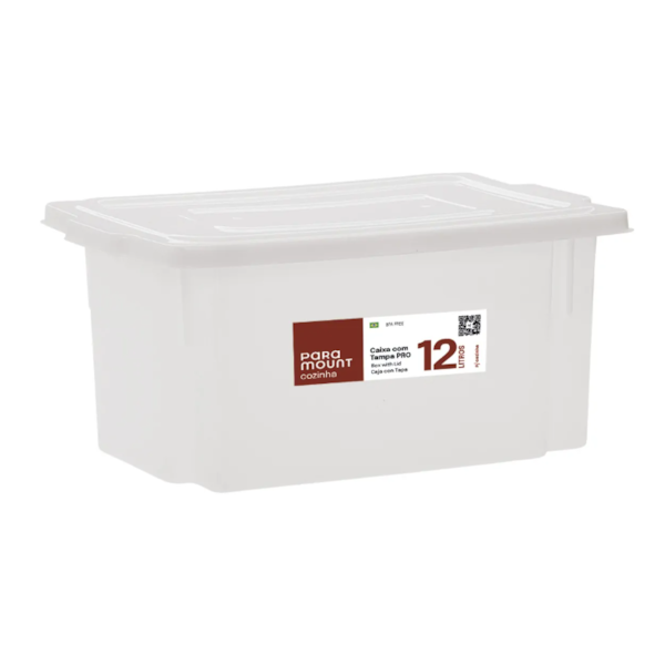 Caixa Paramount Organizadora de Alimento 12L com Tampa Pro-445c4693-03c1-42a5-ac7d-730e30168b61