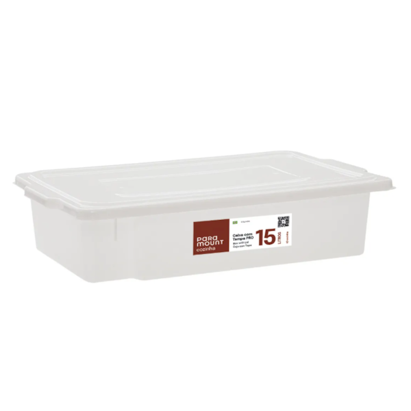 Caixa Paramount Organizadora de Alimento 15L com Tampa Pro-7c21bbf2-f178-46b1-98b2-24a8260f58c0