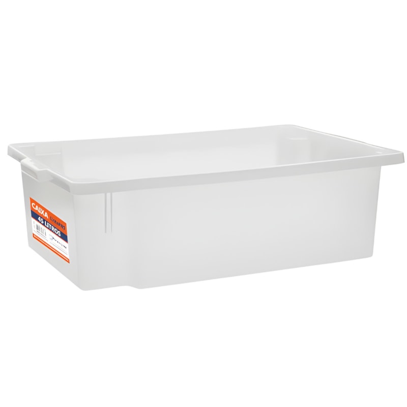 Caixa Plastica Organizadora Paramount sem Tampa Profissional 45L