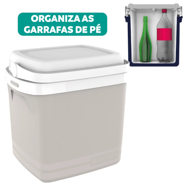 Caixa Termica Soprano Tropical 22L Cinza Claro-67d40ec6-6e1a-426a-9b69-96b6794b4fee