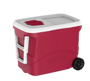 Caixa Termica Soprano Tropical Plus 50L com Rodas Vermelha