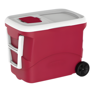 Caixa Termica Soprano Tropical Plus 50L com Rodas Vermelha