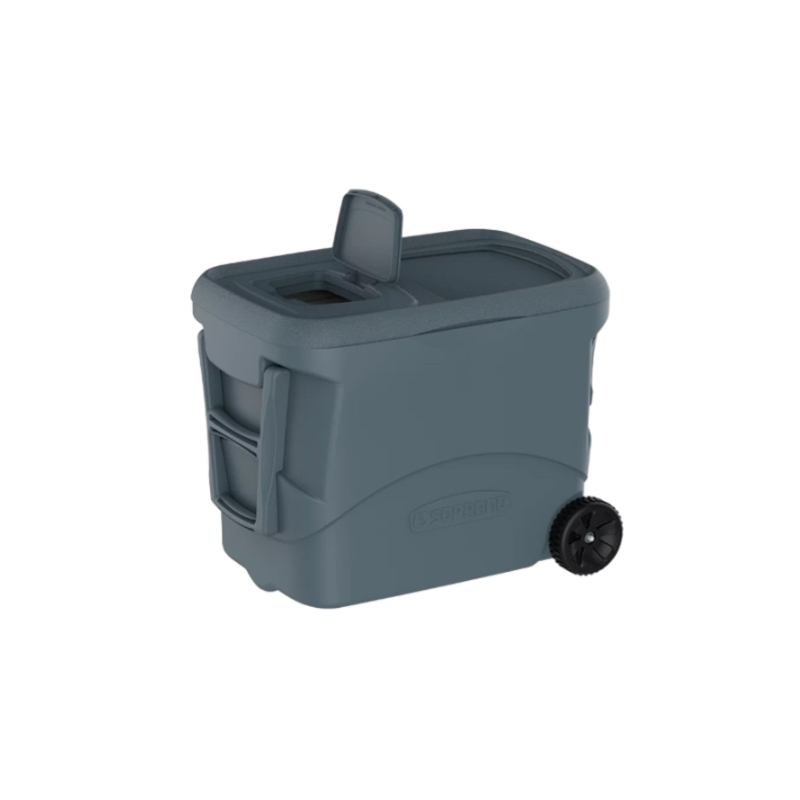Caixa Termica Soprano Tropical S Plus 50L com Rodas Cinza Escuro
