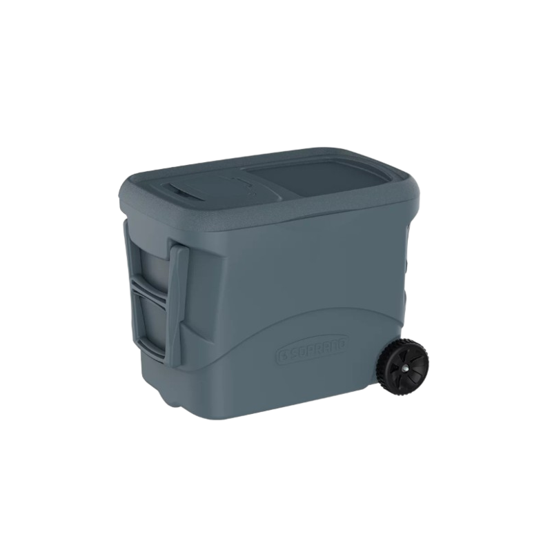 Caixa Termica Soprano Tropical S Plus 50L com Rodas Cinza Escuro