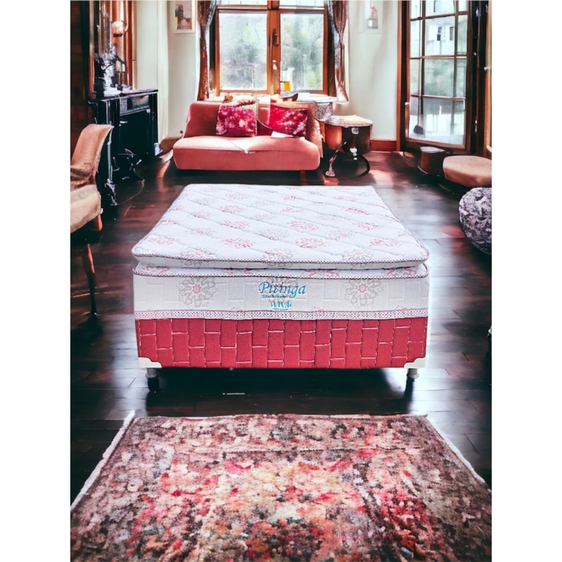 Cama Box Casal Conjugada Marjom Pitinga Mola Ensacada Pillow Top 0,54x1,98x1,58-f68235d5-9511-4e17-8033-cc8737cf7233