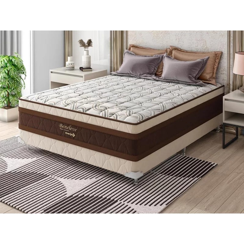 Cama Box Marjom Beneleve Casal 0,54x1,88x1,38