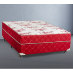 Cama Box Marjom Iara Mola Bonnel Euro Top Casal 0,60x1,88x1,38