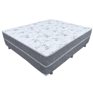 Cama Box Marjom Iara Mola Bonnel Euro Top Casal 0,60x1,88x1,38