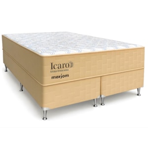 Cama Box Marjom Ícaro Queen 1,98×1,58 m Mola Ensacada