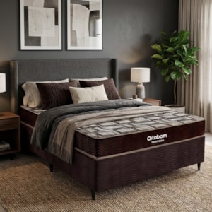 Cama Box Ortobom Fronteira Queen 017X198X158 Mola Ensacada