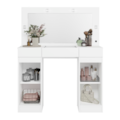 Camarim Studio Albatroz 2 Portas 3 Gavetas com 4 Luminarias de Led e Espelho Incluso de 0,86X0,38M Branco Fosco Liso-9c2fb91b-293e-4371-bc66-71e241eaf4f8