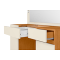 Camarim Studio Albatroz 2 Portas 3 Gavetas com 4 Luminarias de Led e Espelho Incluso de 0,86X0,38M Cinamomo/Off White-c3a3ed79-30c7-4b35-bfc3-b2fa058c9a17