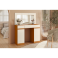 Camarim Studio Albatroz 2 Portas 3 Gavetas com 4 Luminarias de Led e Espelho Incluso de 0,86X0,38M Cinamomo/Off White-ed56c95b-c85d-436d-9b7f-914282308502