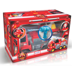 Caminhao Bombeiro Magic Toys Fire com Agua