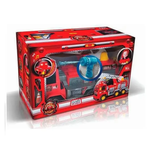 Caminhao Bombeiro Magic Toys Fire com Bomba D Agua-b0ad84ca-ec47-4110-99cc-fa522365ac32