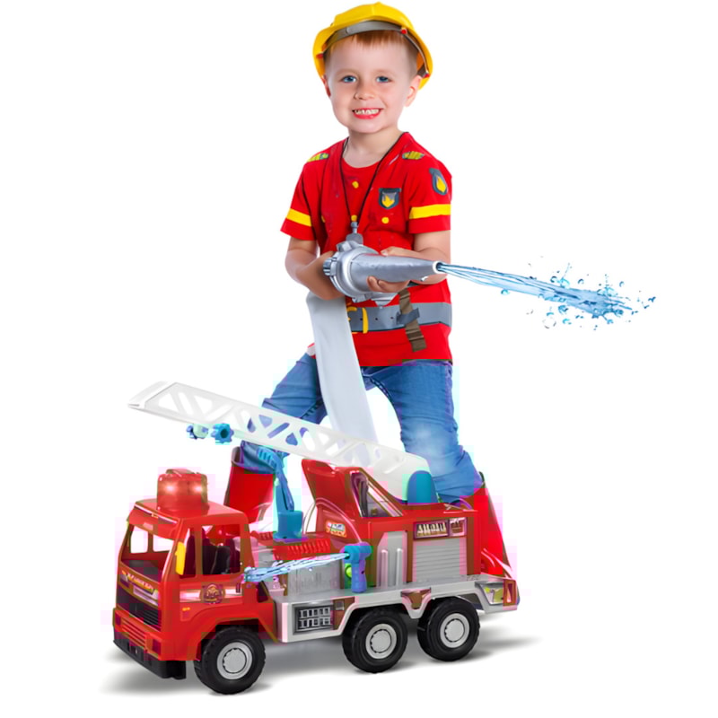 Caminhao Bombeiro Magic Toys Fire com Bomba D Agua-1e7acda4-4613-476b-84dc-f328752b47a6
