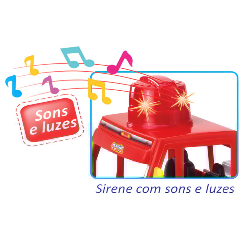 Caminhao Bombeiro Magic Toys Fire com Bomba D Agua-59abda4f-ef71-4f04-85dd-073bdeaaf731