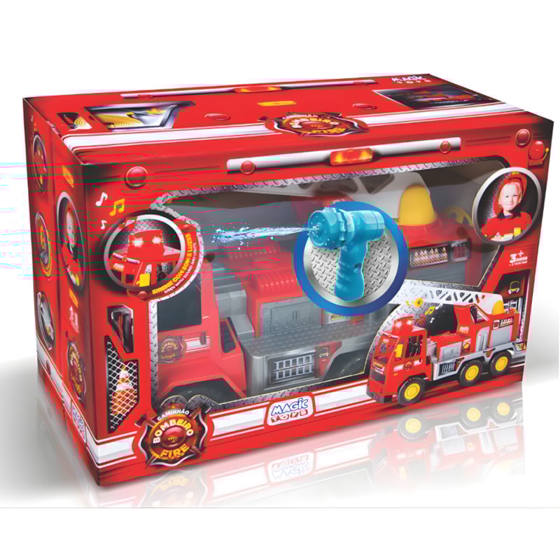Caminhao Bombeiro Magic Toys Fire com Bomba D Agua-4c82f18e-6cac-410e-9c06-bb56cfa36b36