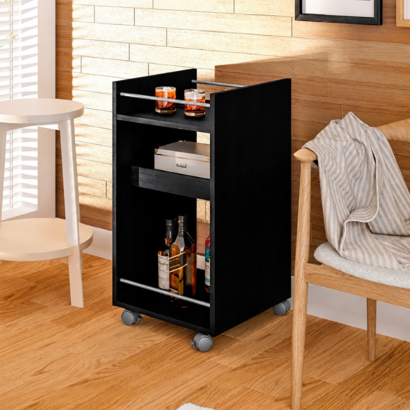 Carrinho Bar Artely Breito Preto-2ff5ed46-cd96-4bf6-afb6-bd51da569519