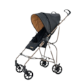 Carrinho de Bebe Galzerano Capri Preto/Caramelo-83497e81-025a-4c54-8820-30d8c618cecf