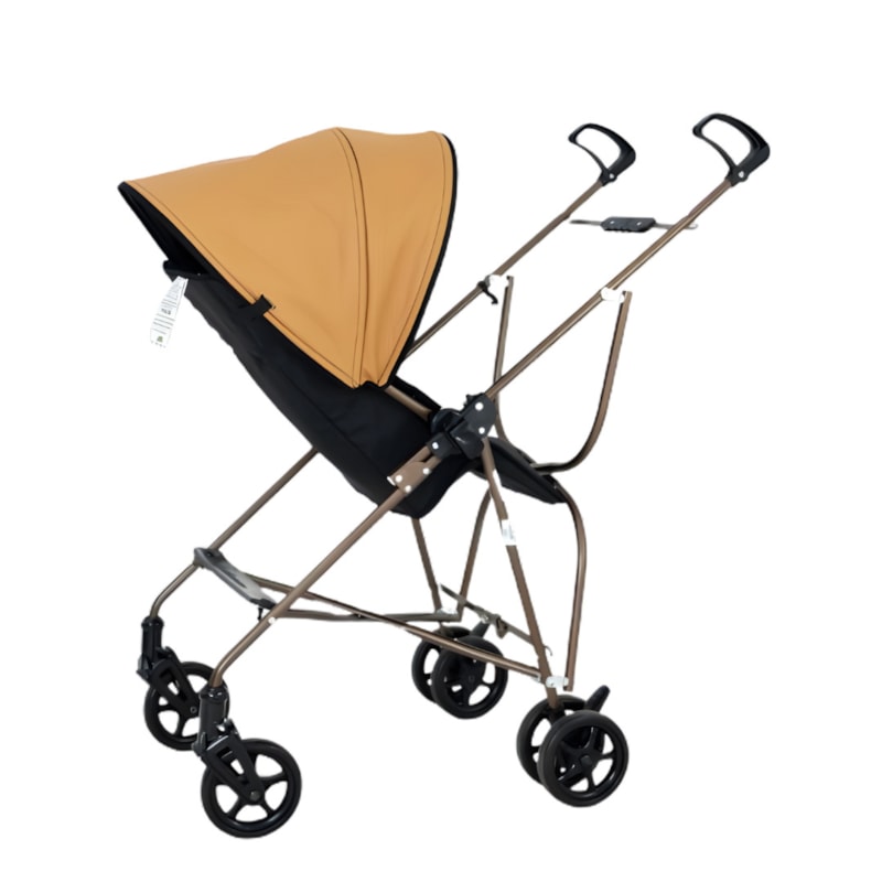 Carrinho de Bebe Galzerano Capri Preto/Caramelo-87601aa9-b7d0-44c6-8889-a8c5c64f5327