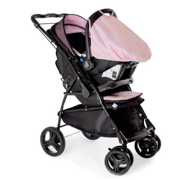 Carrinho de Bebe Galzerano Maranello II Preto/Rosa-c412500a-aa3a-4f38-9212-f8d6384c9ae7