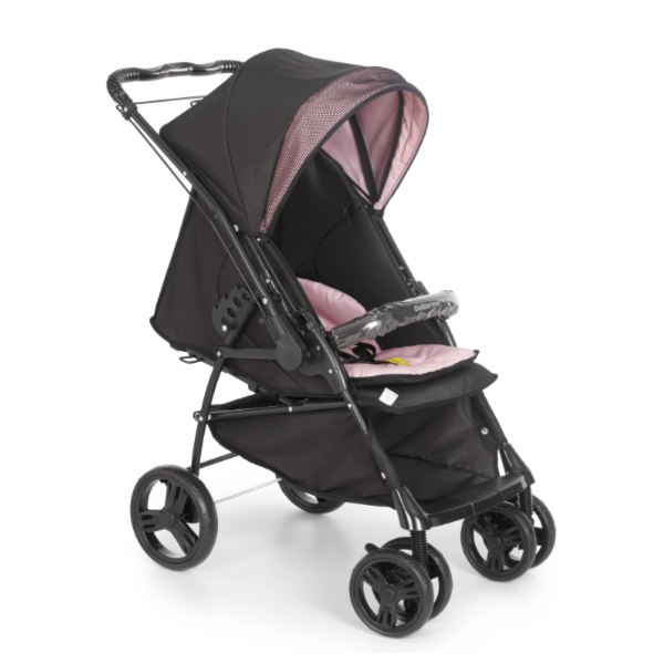 Carrinho de Bebe Galzerano Maranello II Preto/Rosa-2fba485b-b490-4312-8ed6-5ca85ee1b049