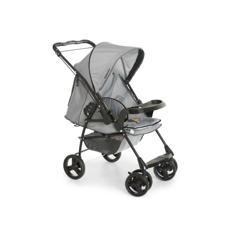 Carrinho de Bebe Galzerano Milano Reversilvel II Cinza