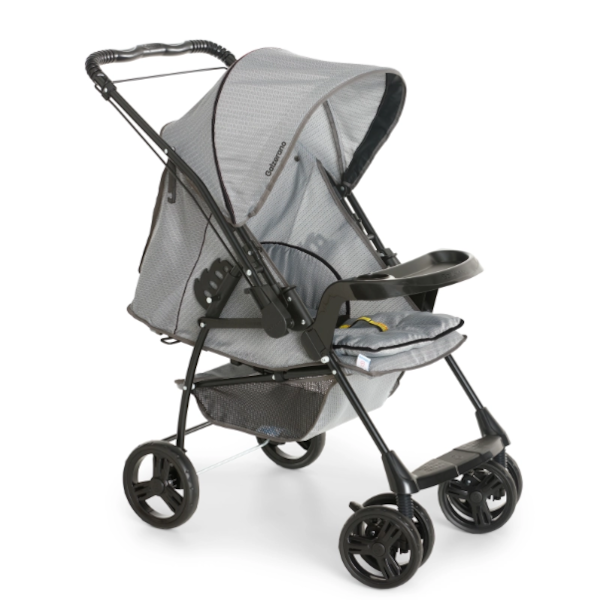 Carrinho de Bebe Galzerano Milano Reversilvel II Cinza-3e9b8133-4a32-4d93-9873-4d9860cc4a3d