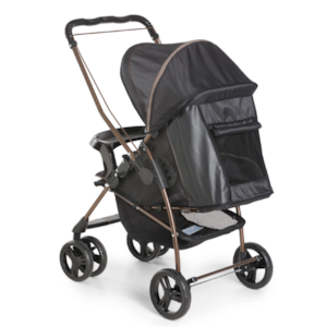 Carrinho de Bebe Galzerano Milano Reversivel II Preto/Cobre