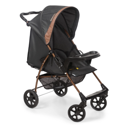 Carrinho de Bebe Galzerano Romano Preto Cobre 1035ptc