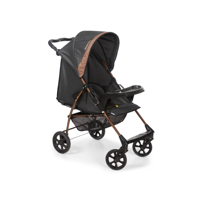 Carrinho de Bebe Galzerano Romano Preto Cobre 1035ptc