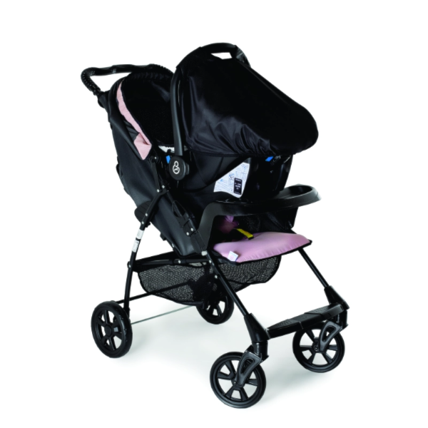 Carrinho de Bebe Galzerano Romano Preto Rosa 1035ptr-674e4286-279c-4e38-9d76-3c352c5123b9