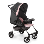 Carrinho de Bebe Galzerano Romano Preto Rosa 1035ptr